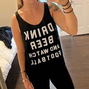 “Drink Beer & Watch Football” Tank Top